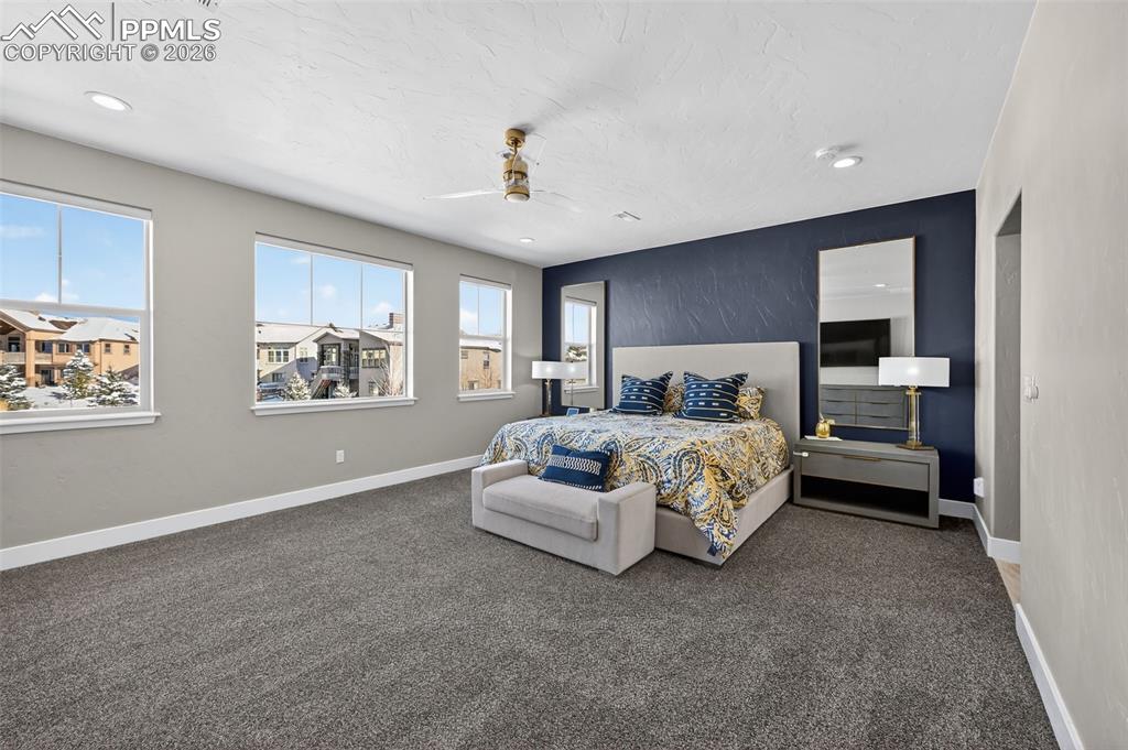 upper level master bedroom