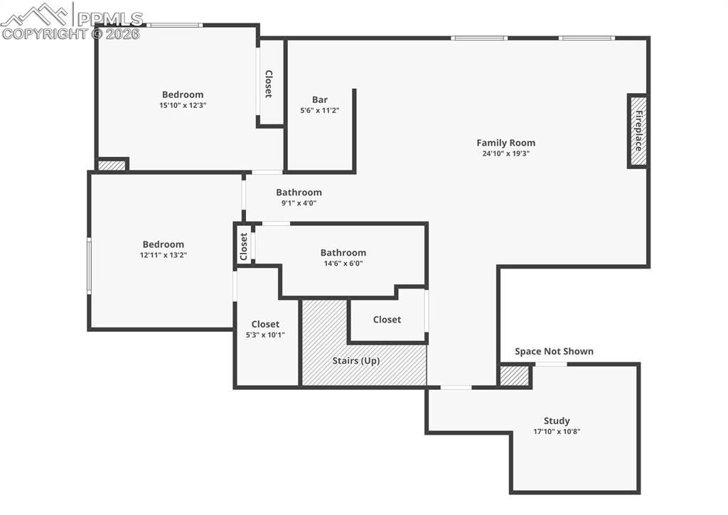 lower level floor plan