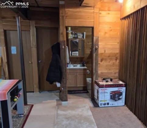 With a full bathroom