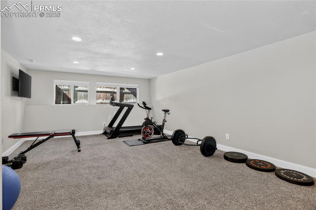 Expansive rec room - lower level