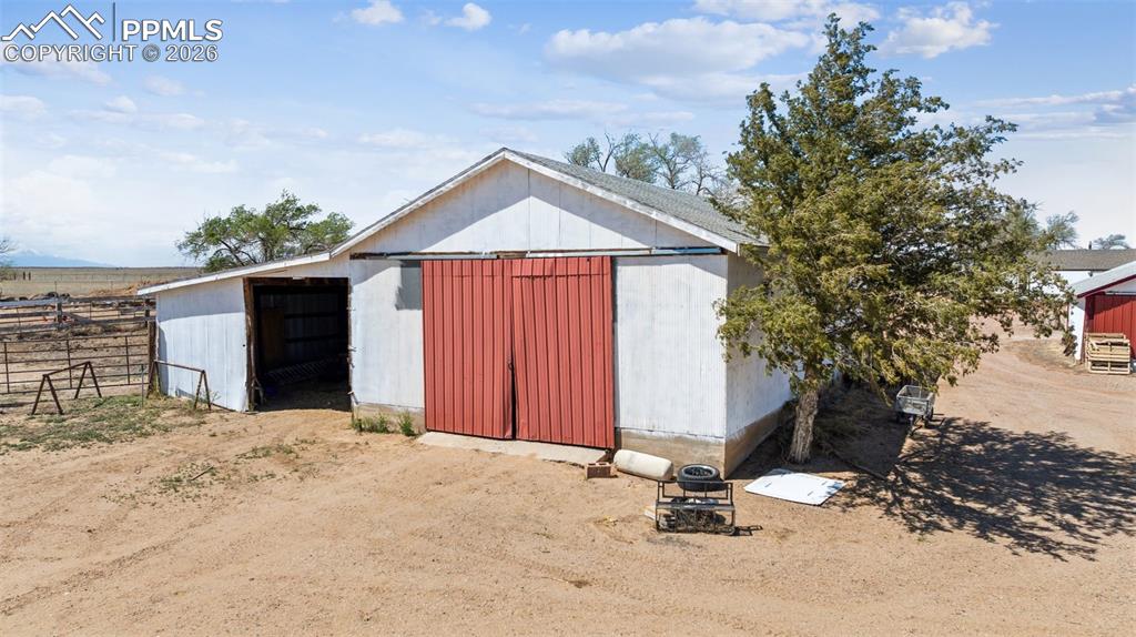 Front of Shop/ calving shed attached