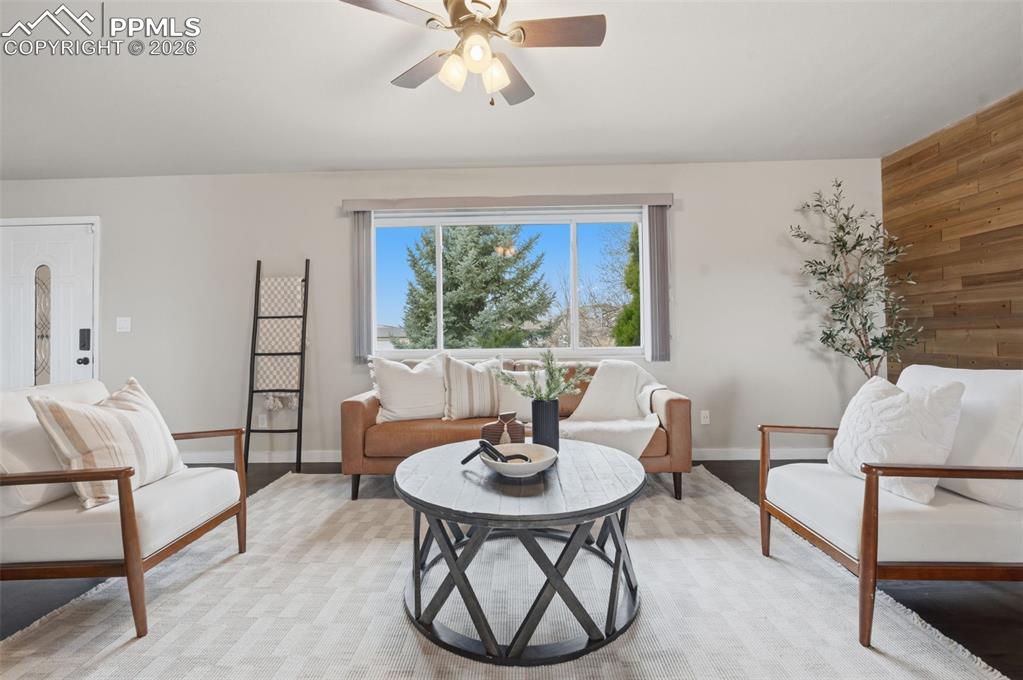 Living room bay window