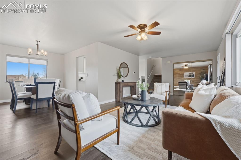 Living room toward dining room