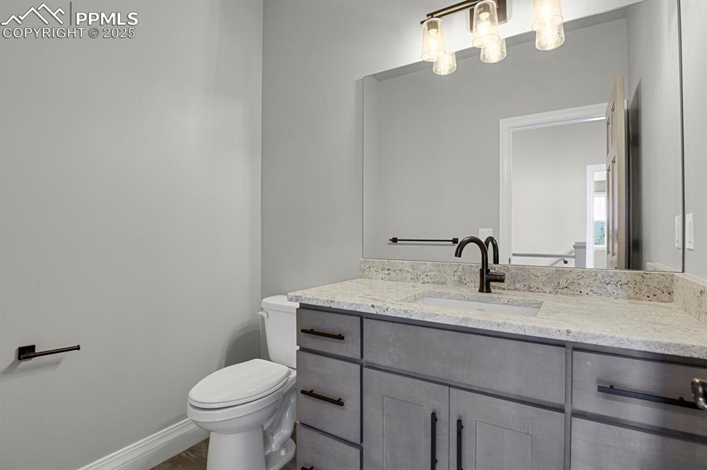 Powder room on main level