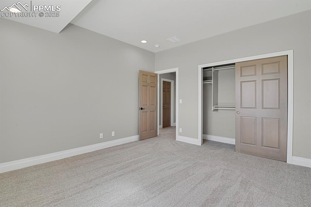 Closet and entry view of bedroom #4