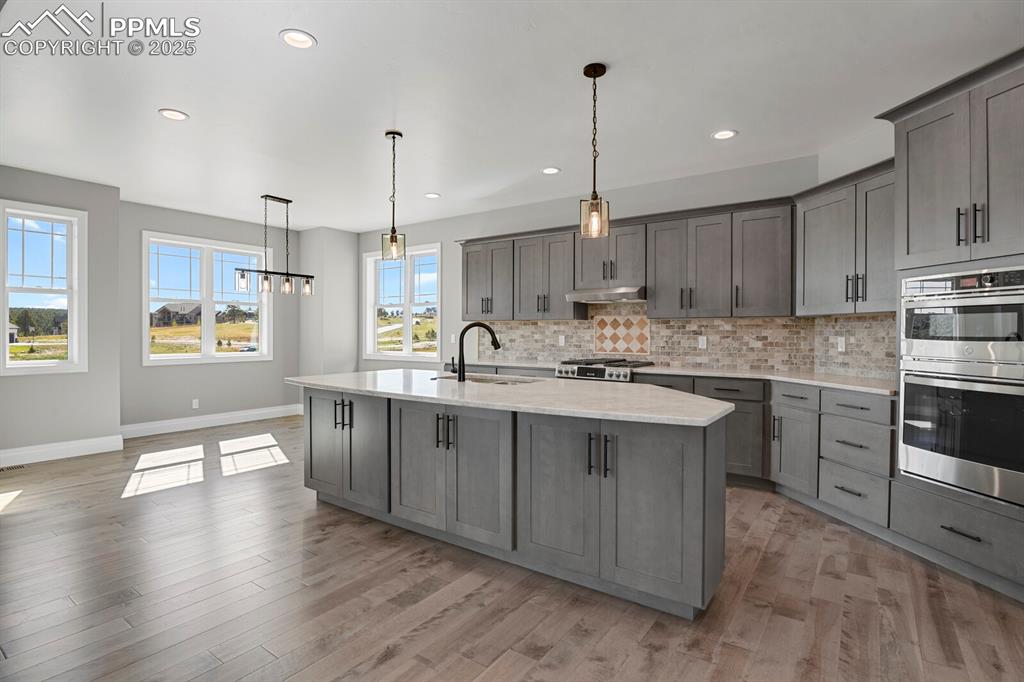 Large kitchen island