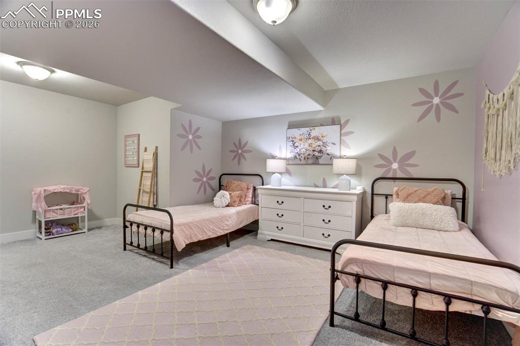 Oversized bedrooms in the basement. 