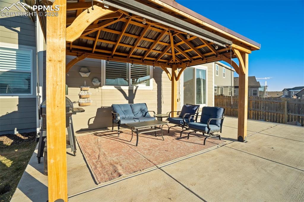 Pergola included