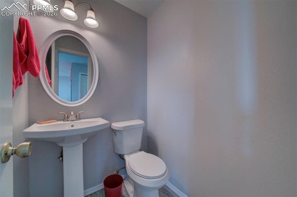 1/2 Bath on Main level