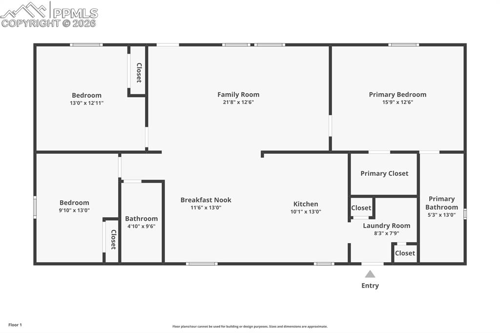 View of floor plan / room layout