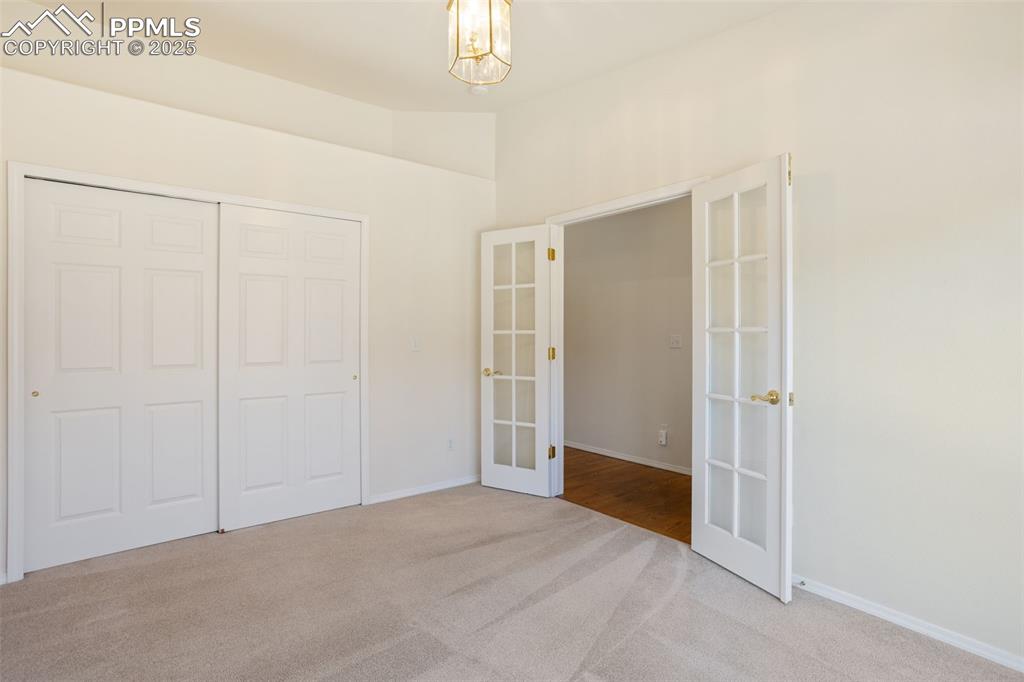 French Doors in Main Level Bedroom that Could also Serve as an Office!