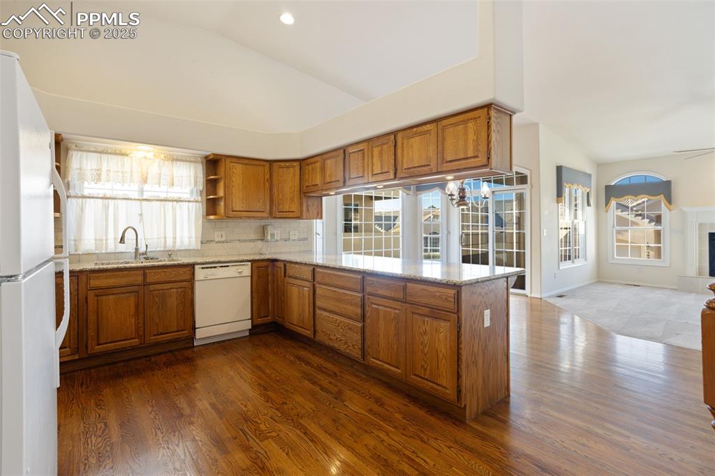 Kitchen Opens up to Dining Area and Living Room!