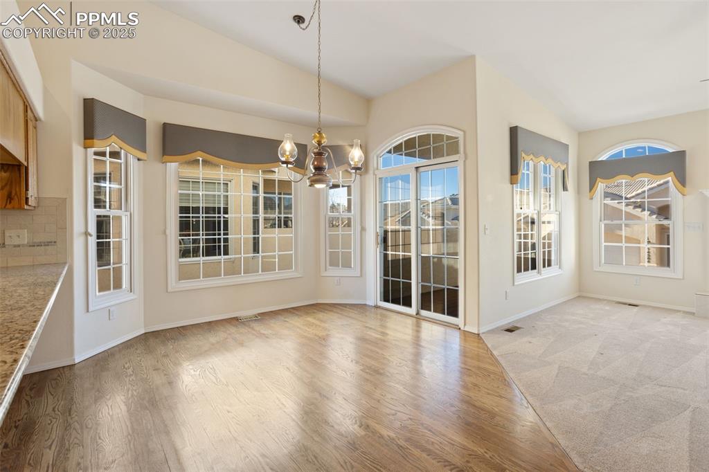 Dining Area Walks out to Balcony!