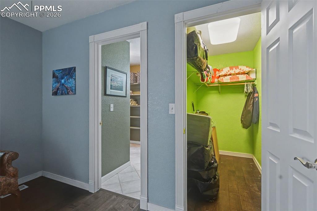 Closet & attached bath in bedroom 2