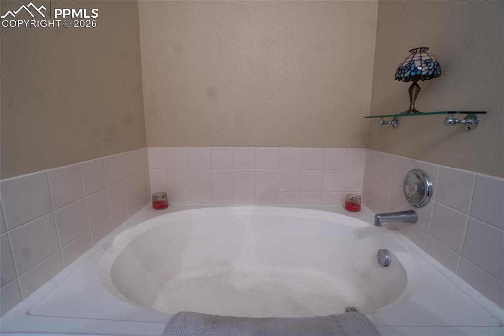 Bathroom with a garden tub