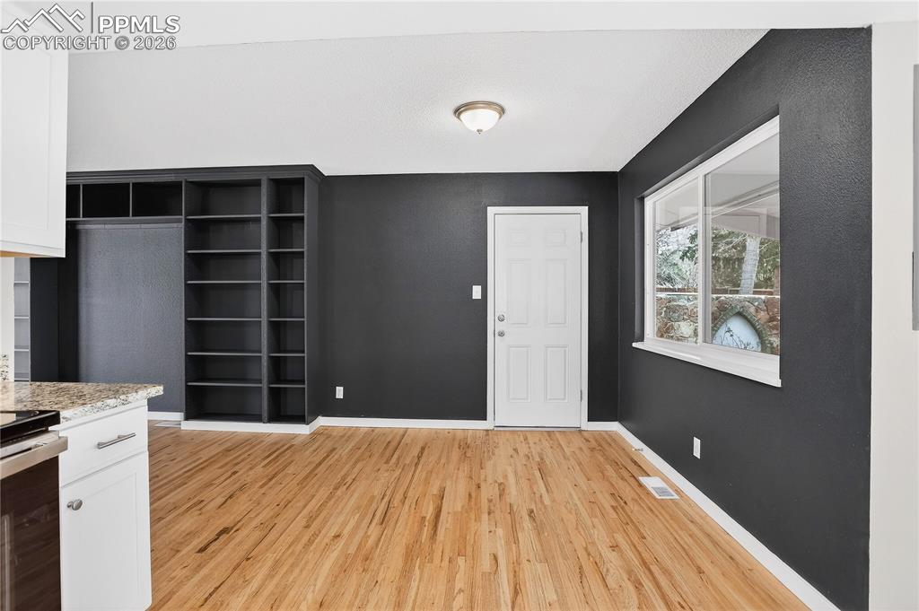 Dining area just off the kitchen