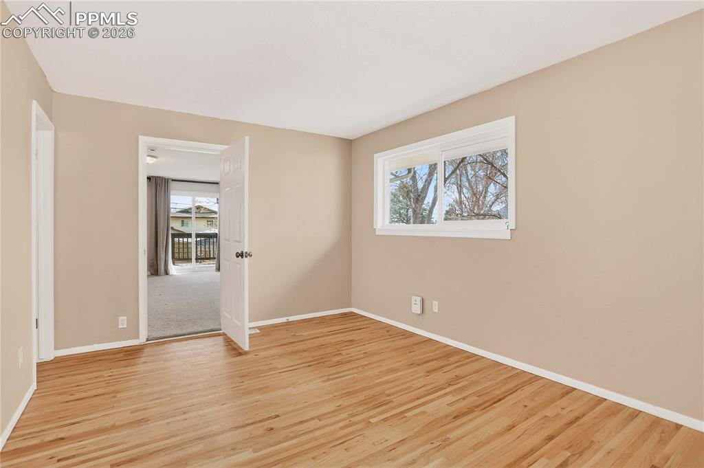 Non-conforming third bedroom with direct access to the primary bedroom.