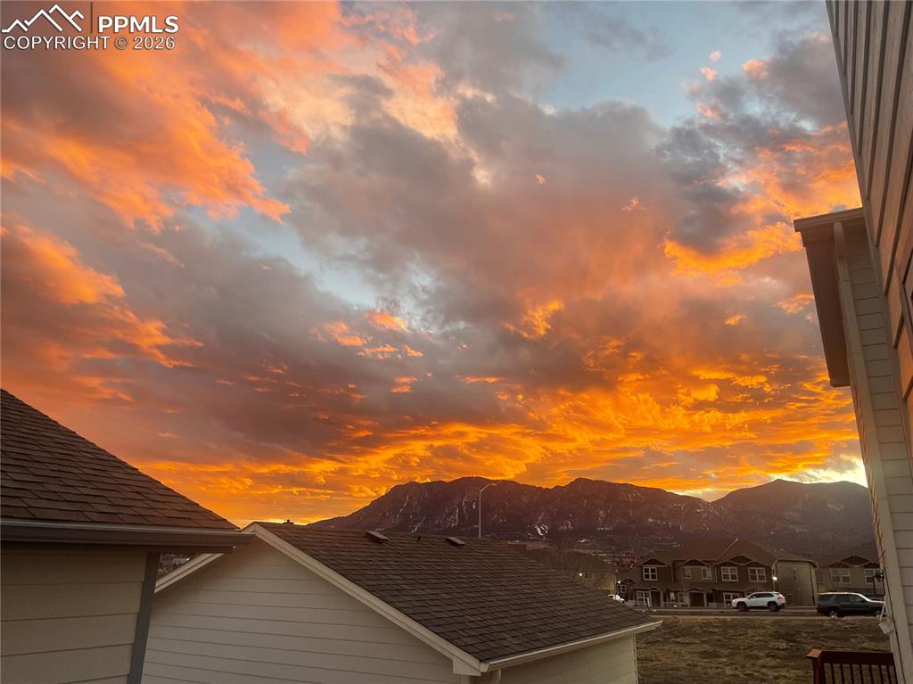 Sunset from the back