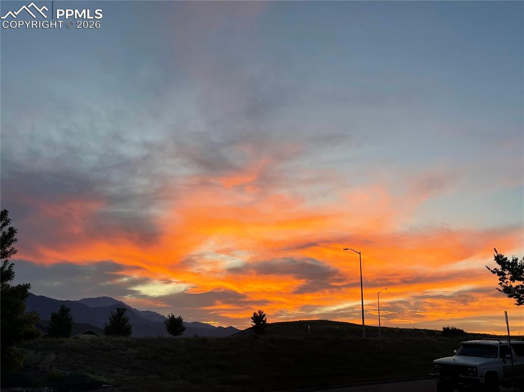 Sunset from the front porch