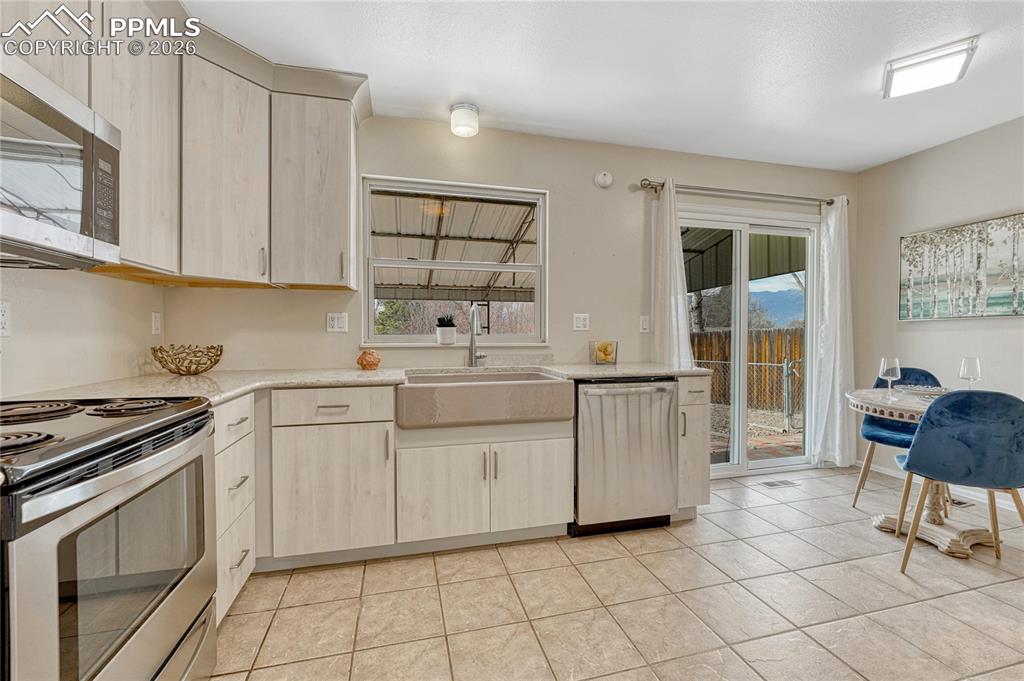 Updated kitchen with cabinet upgrades