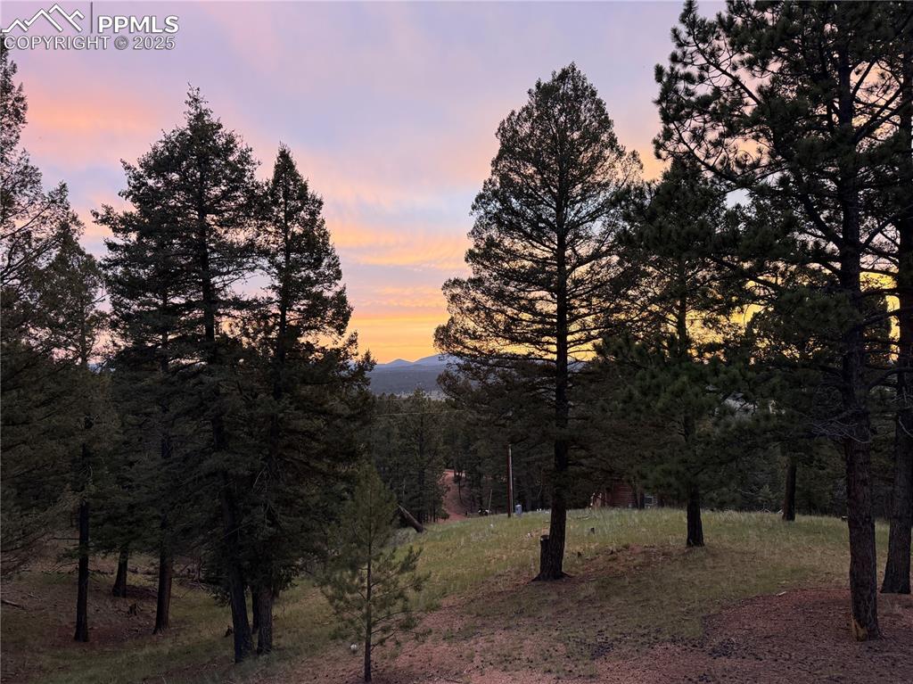 View of mountain background