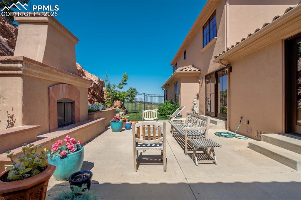 Main patio off of family room & dining room.