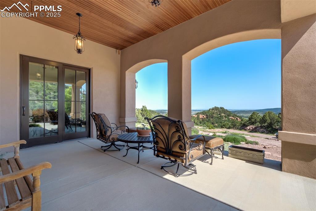 Front veranda, located off of the kitchen.
