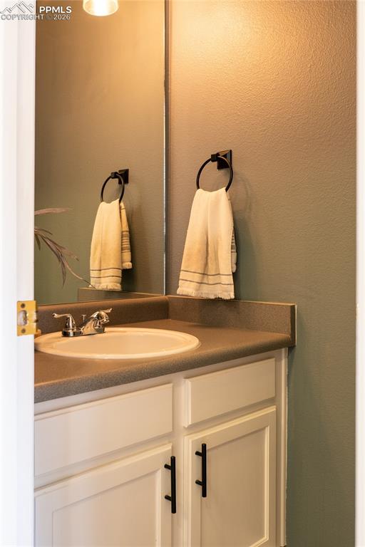 Bathroom featuring vanity