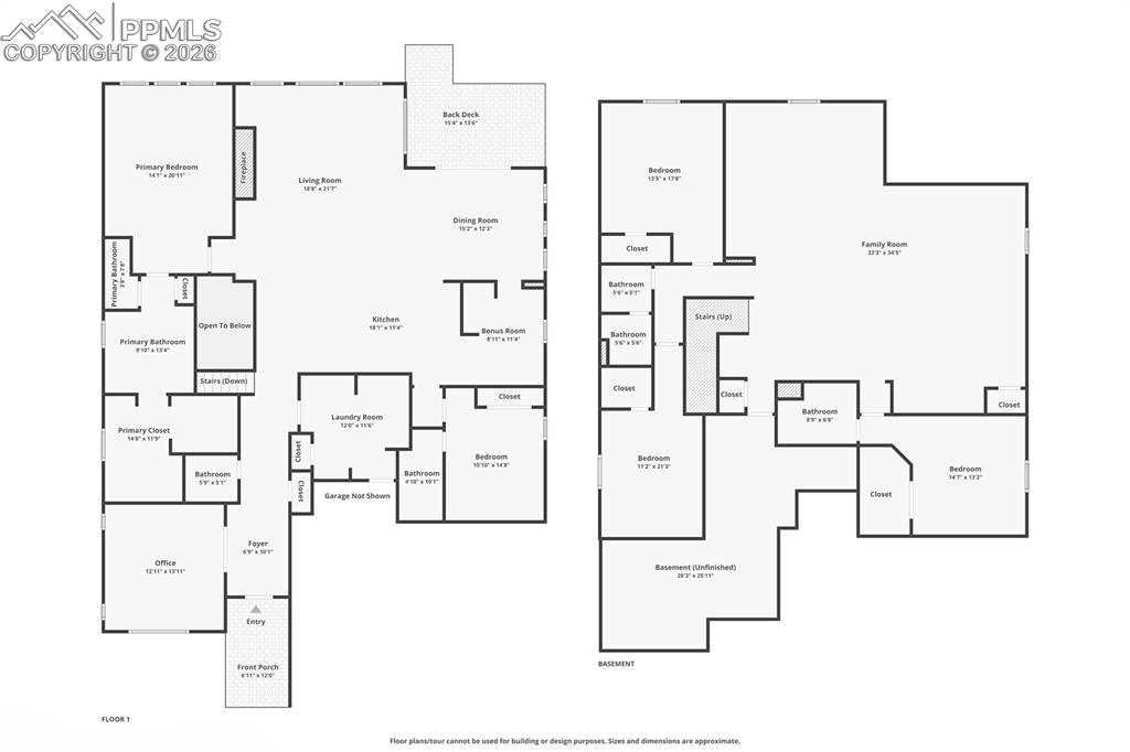 View of floor plan / room layout