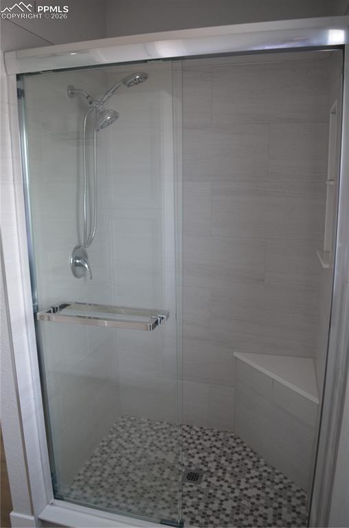 Bathroom with walk in shower
