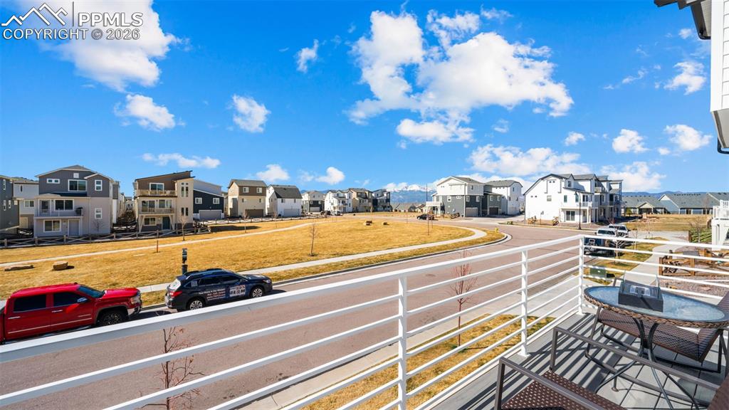 Balcony with a residential view