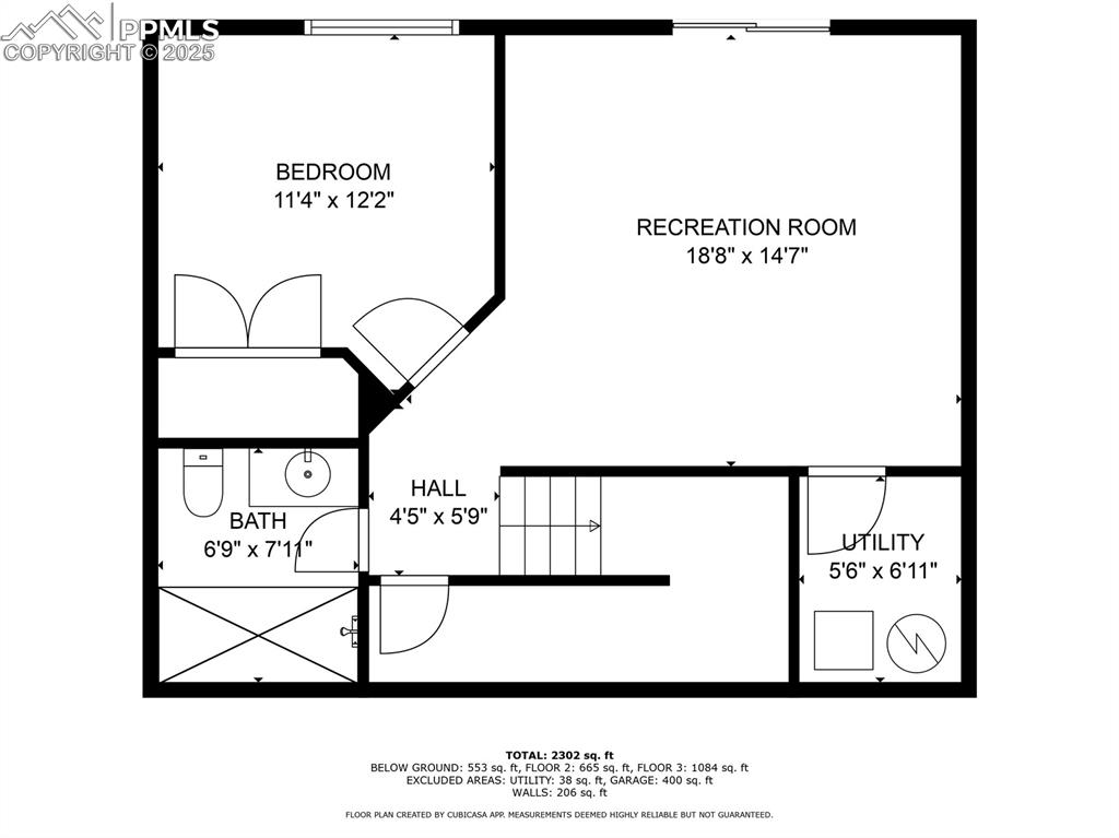 View of floor plan / room layout