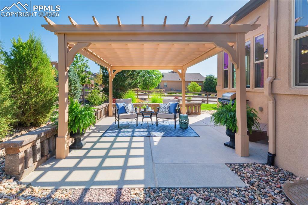 Inviting, quiet and a great entertaining area.