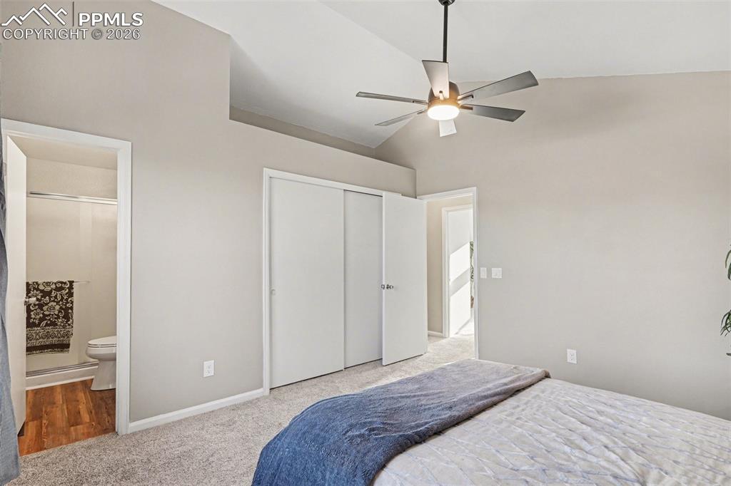 Master bedroom features it's own en-suite bathroom.