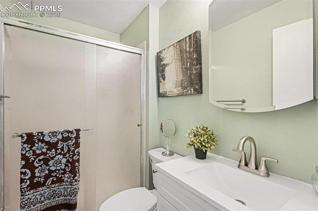 New vanity, fixtures, and toilet