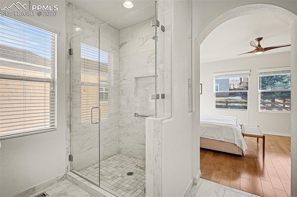 Modern stand alone shower