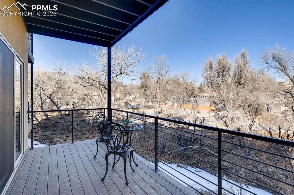 Deck off of living room