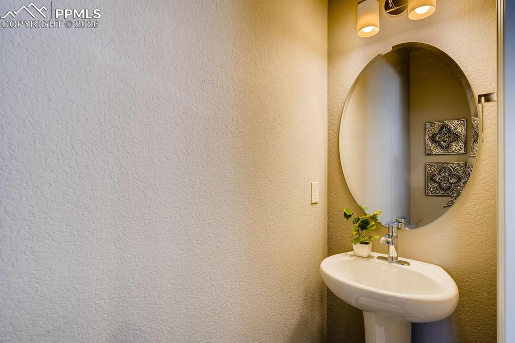 Powder bath off of kitchen