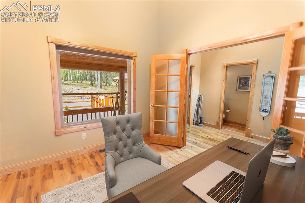 Main level Office Virtually Staged