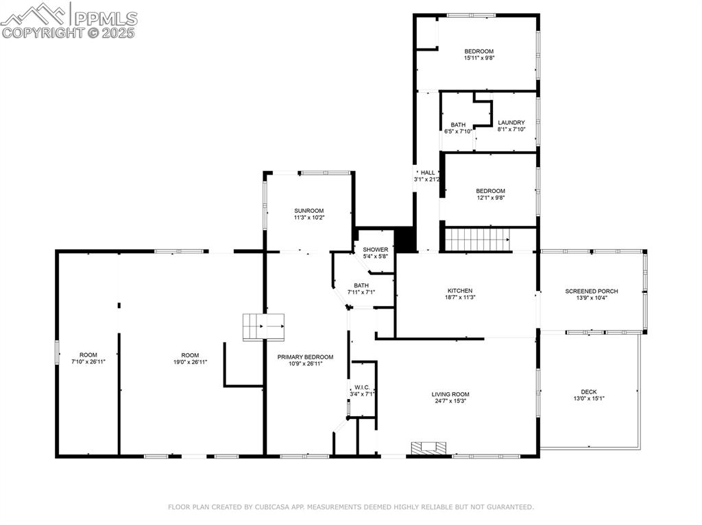 View of main level floor plan & room layout 
