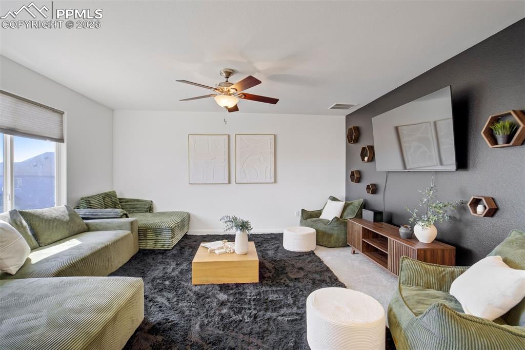 The large loft is the ultimate flex space. 