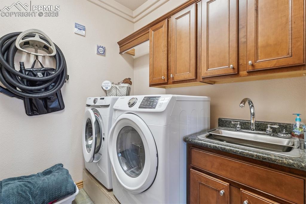 Cabinet space in laundry