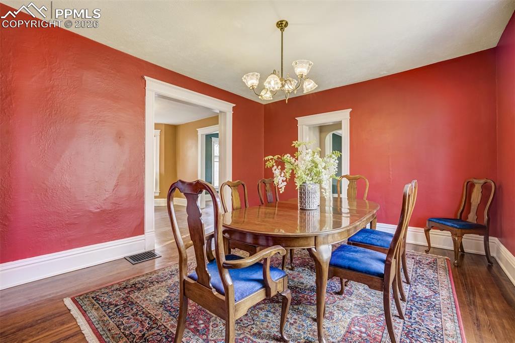 Formal Dining Room is spacious and lovely