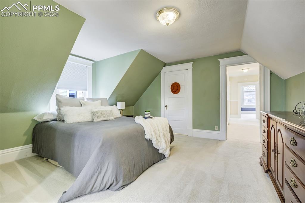 A Charming retreat offers a walk-in closet as well! 