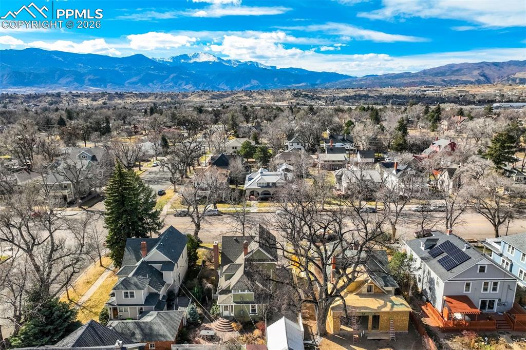 Aerial from the back of the home!