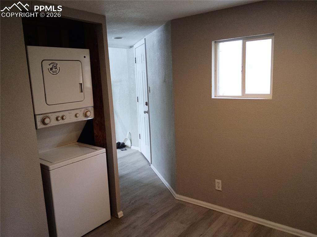 Washer/Dryer combo stays with home.