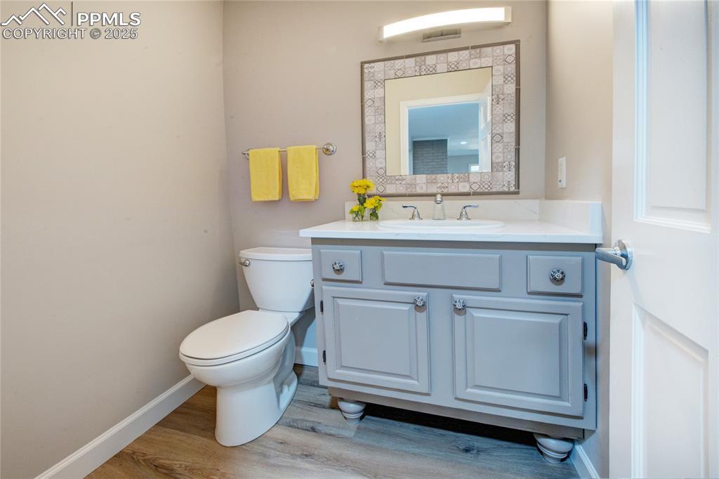 1/2 bath on main level 