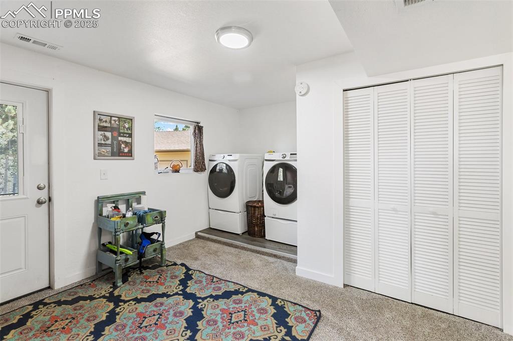 Entry from driveway on side of home.