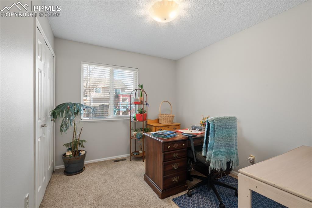 Office or secondary bedroom on main level.