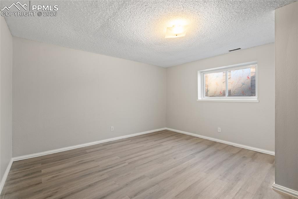 Large bedroom with walk-in closet.